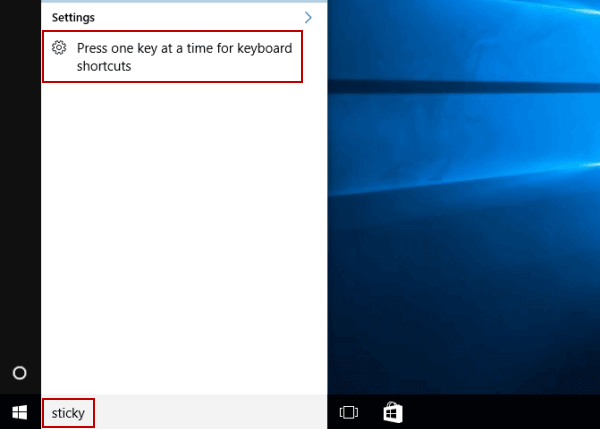 disable keyboard shortcuts windows 10 lenovo