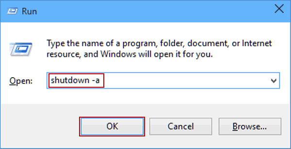 how to remove shutdown timer windows 10