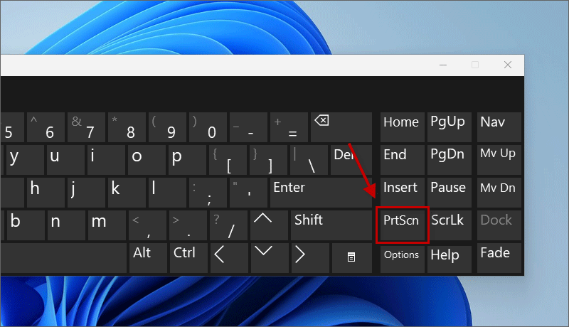 on screen keyboard