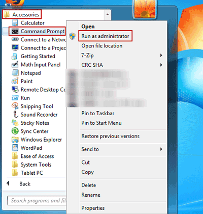 How to Run Command Prompt Administrator in Windows 7