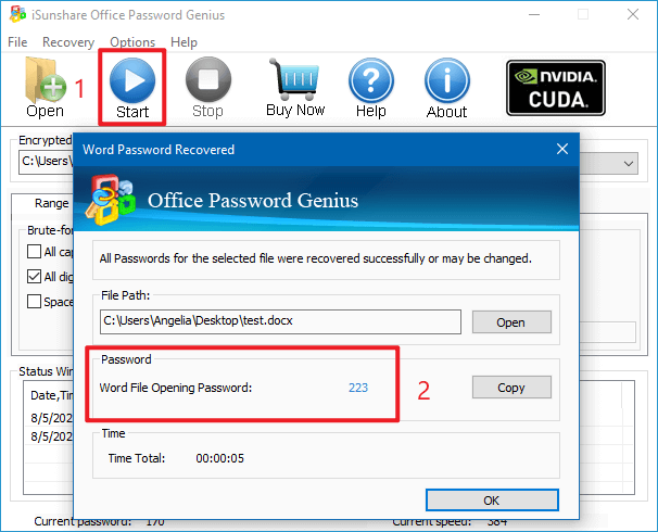 ms word password recovery
