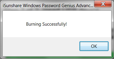 isunshare windows password genius not reading accounts